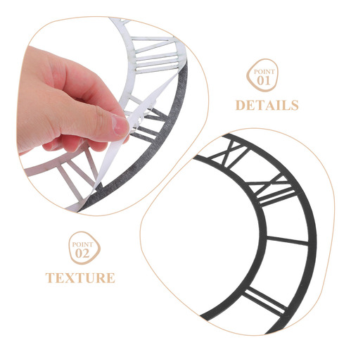 Adhesivo De Pared Con Forma De Reloj Redondo: Espejo Acrílic