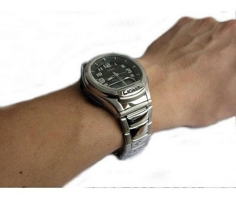 Reloj Casio Original Acero Analogo Digital Aq-180wd-1bvdf