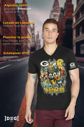 Playera Packers Cuello Redondo
