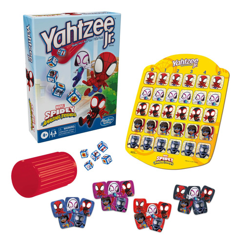 Jogo De Mesa Yahtzee Do Spidey E Seus Amigos - Hasbro Gaming