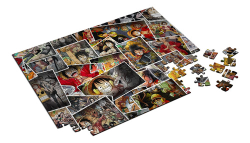 Quebra-cabeça Personalizado One Piece Luffy 60 Peças