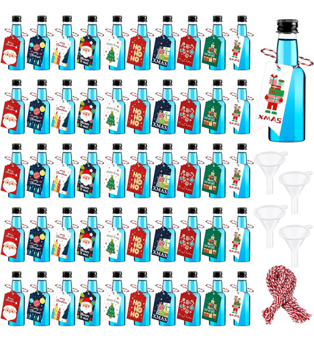 Tessco 100 Botellas De Alcohol Vacías De Plástico Con Tapa N