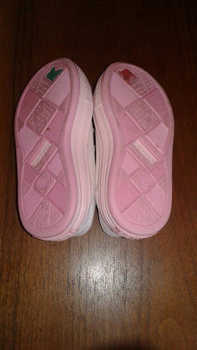 Zapatillas Kickers De Lona Rosa. Talle 23