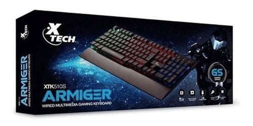 Teclado Multimedia Gaming Xtech Xtg-510s Usb Retroiluminado