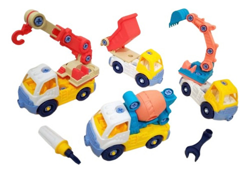 Coleccion Carros Armables Construccion Camion Tractor Carrit