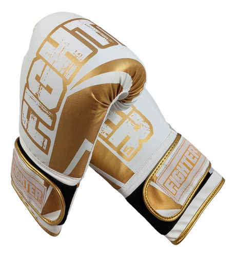 Guantes De Box Voit Fighter Blancos 16 Onzas
