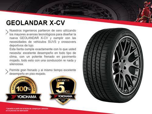 1-llanta 295/40r21 111w Yokohama Geolandar X-cv