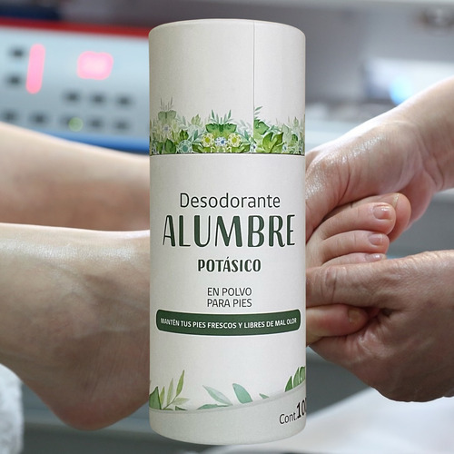 Desodorante Alumbre En Polvo Para Pies 100% Natural - 100 Gr