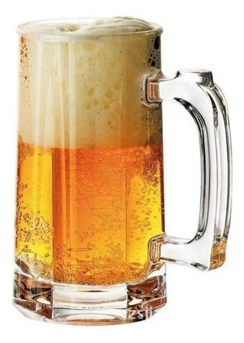 Kit 6 Caneca De Chopp Cerveja Vidro Temperado Zero Grau