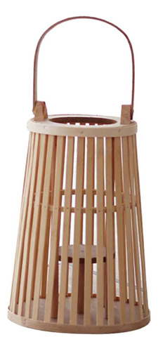 Portavelas De Bambú Para Velas, Candelabro De 22cmx46cm