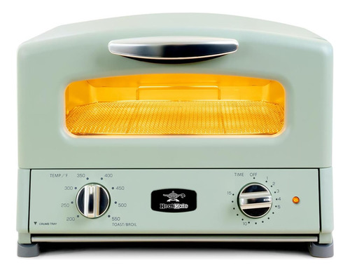 Horno Tostador De Grafito Para Encimera Color Verde Oliva