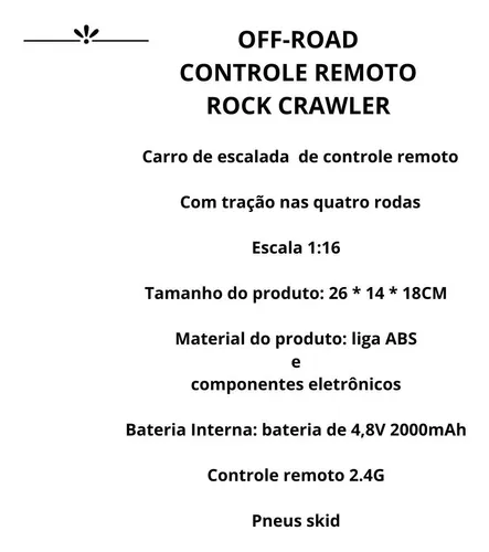 Compre Carro de controle remoto, 1:16 Escala 2.4G Controle Remoto