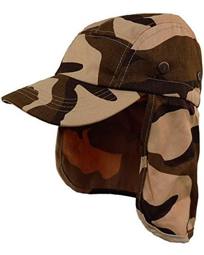 Gorro Legion Cadet Cuello Largo Con Solapa Militar, Parte Su
