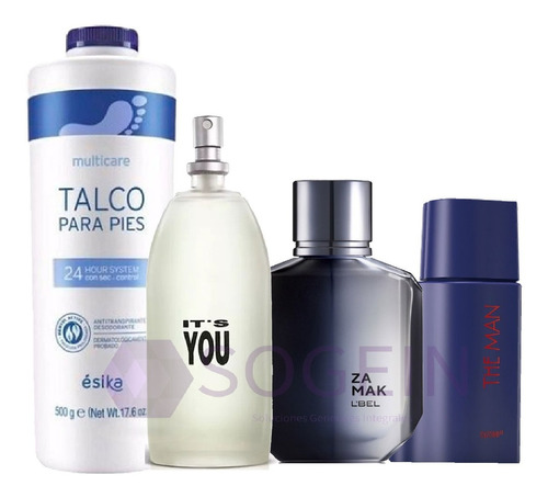 Perfume Its You+zamak+talcos 500 Gr+the M - L a $41