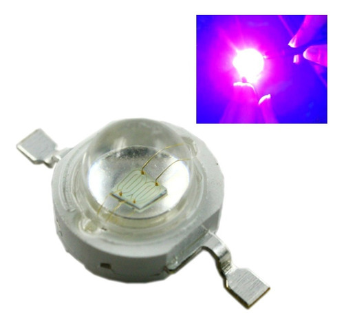 Led Chips 3w Uv 395-400nm Ultra Violeta Luz Negra