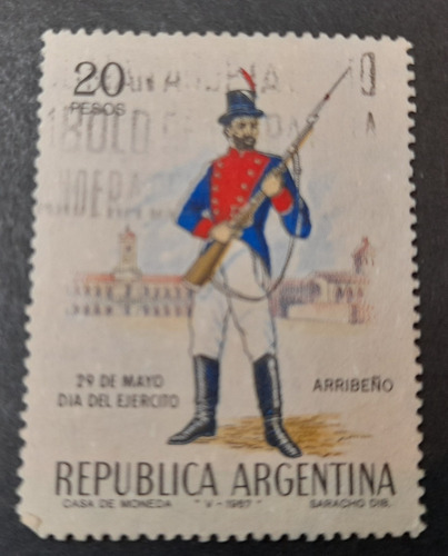 Sello Argentina - 1967 Dia Del Ejercito