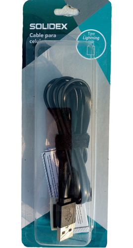 Cable Para Carga C/ Tope Protector & Led Solidex Para iPhone