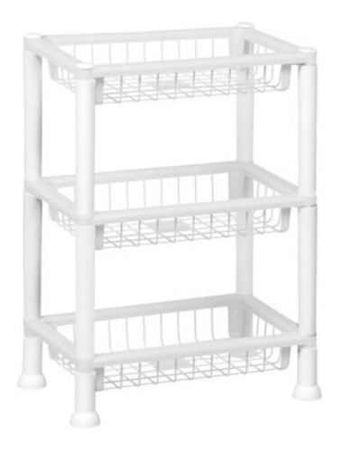 Imagen 1 de 1 de Estante Frutero Organizador Rectangular X 3 Pisos 38x26x56cm
