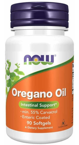 Suplemento en softgels NOW  Suplemento Oregano oil dietario