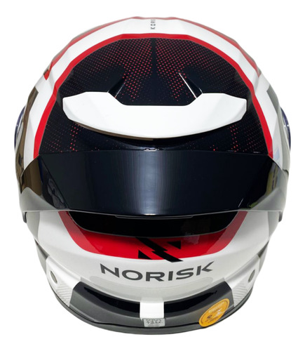 Capacete Norisk Force Ii Oculos Escamoteavel 58 Prata