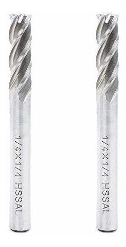 En-herramienta-hogar 1/4 X 1/4 Hss 4 Flute Straight End