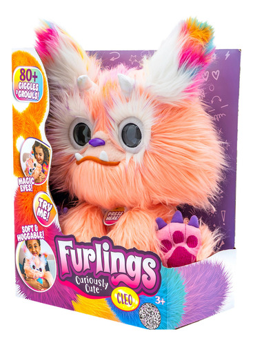 Cleo Furlings Peluche Interactivo 32cm Con 80 Sonidos