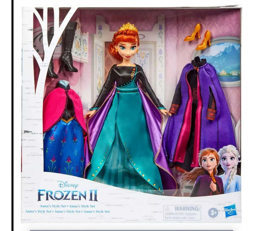 Frozen Ii  Anna Fashion Anna Muñeca Kit Vestidos Disney