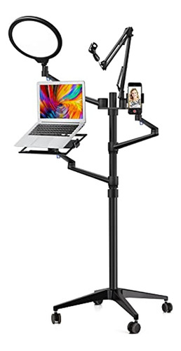 Viozon Selfie Live Floor Stand Set 5-in-1 10  Led Ring Light