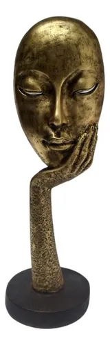Estatua Rostro X3 Decoración Hogar
