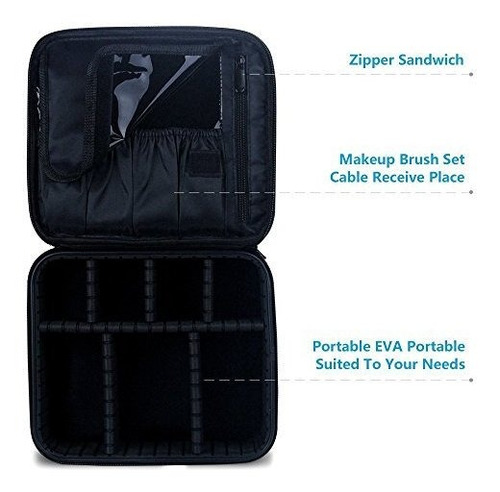 Organizador De Viaje Para Maquillaje Con Separadores