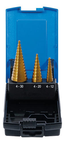 3 Brocas Conicas Escalonadas | Titanio 4-30 Mm | Bgs 1624