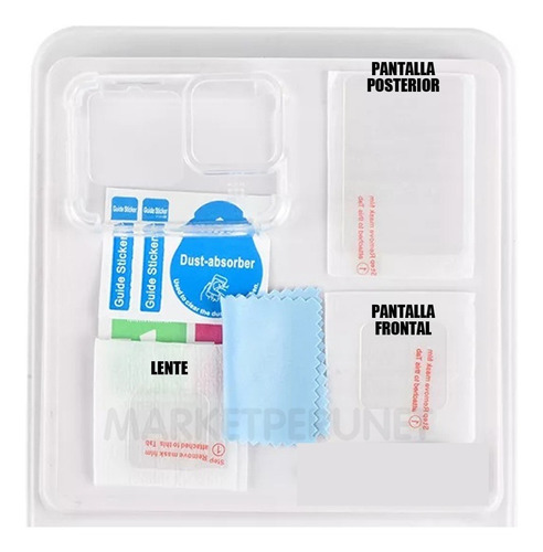 Imagen 3 de 8 de Kit Gopro 11 Case Antishock Tpu + Protectores Pantalla