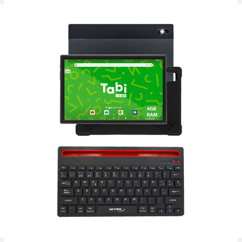 Tablet 4gb Android Con Teclado Bluetooth Wifi Funda