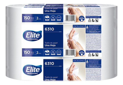 Toalla Non Touch Premium 150mts X2 6310 Elite Professional