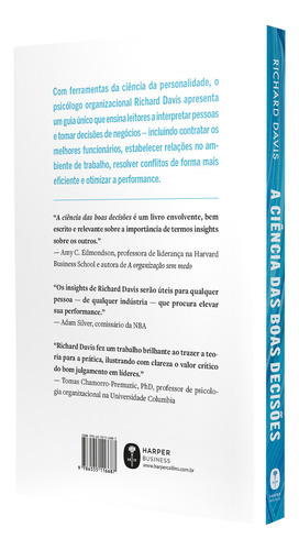 Livro A Ciência Das Boas Decisões de Davis, Richard Editora Harper Business Capa Mole em Português 2025