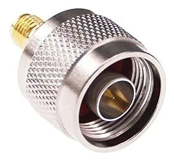 Conector Rfaha F41-2 N Macho A Sma Hembra Rf Coaxial -plata