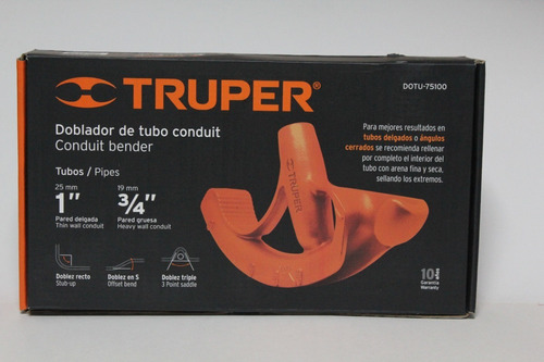 Doblador De Tubo Conduit Truper De 1  12847