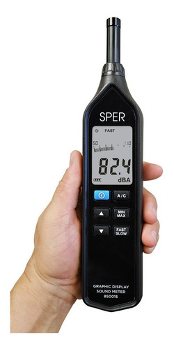 Decibelimetro Sper 850015 Medidor Sonido Ruido Ambiente