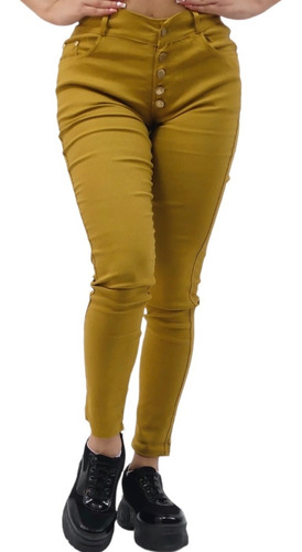 Pantalón Leggins Mujer Tipo Jeans Elásticado M028 Adcesorios