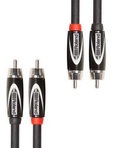 Cable Roland Serie Black (cable Doble) Conectores Rca 4.5 Mt