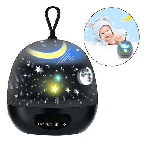 Luz De Noche Multifuncional Estrella Proyector Lámpara