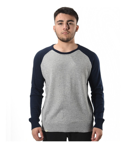 Sweater Hombre Bensimon Martin Algodon Gris Me