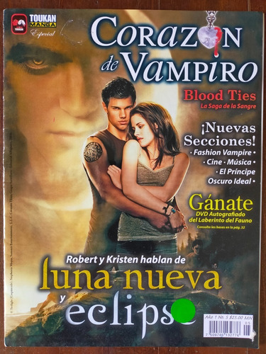 Luna Nueva Y Eclipse En Revista Corazón De Vampiro No.5