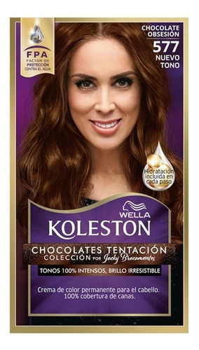 Tintura Wella Koleston Kit Rojo Chocolate Obsesion 577