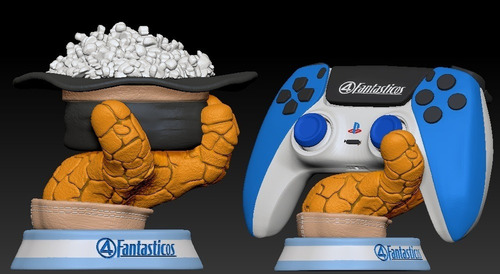 Archivo Stl Pochoclera Soporte Joystick 4 Fantástico Mole