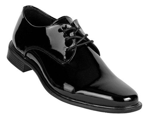 Zapato Vestir Hombre Negro Tipo Charol Stfashion 15103802