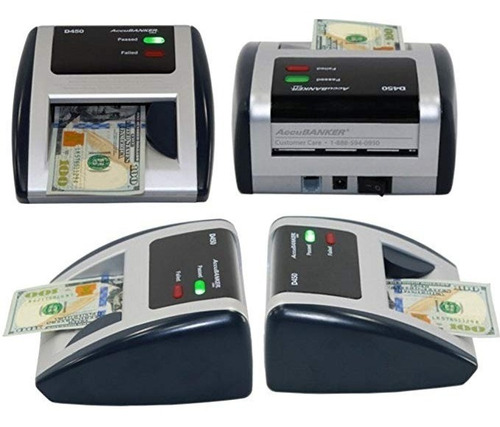 Imagen 2 de 3 de Detector De Billetes Falsos Accubanker D450 Verd/falso