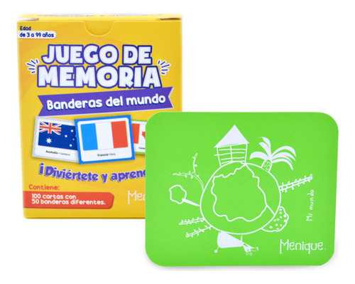 Juego De Combinación De Memoria Menique Flags Of The World 1