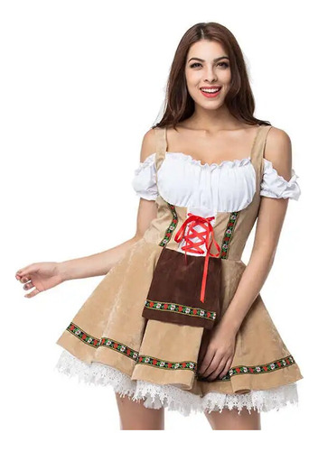 Vestido De Mujer Para Oktoberfest, Sirvienta, Cosplay, Cerve