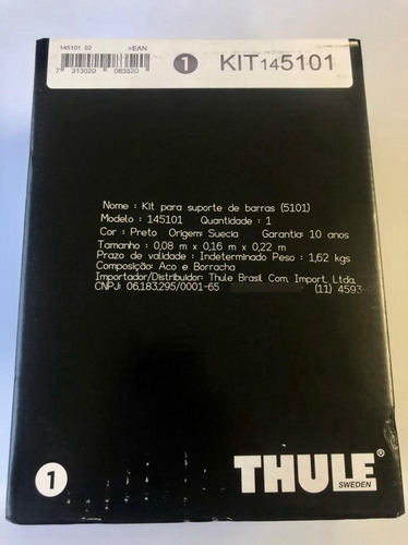Imagem 2 de 2 de Kit De Fixação Thule 5101